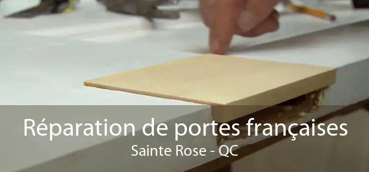 Réparation de portes françaises Sainte Rose - QC